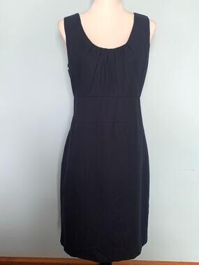 J. Crew Navy Cotton Sleeveless Sheath Dress Size 10